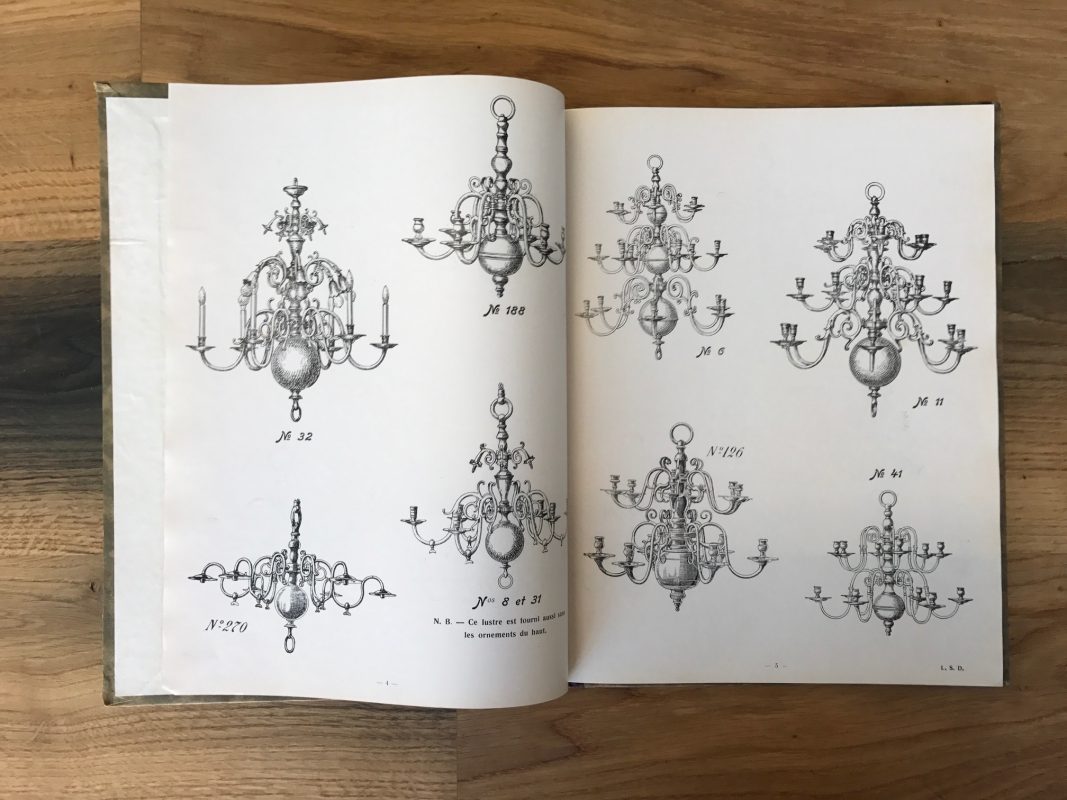 Zeichnungen von Kronleuchtern