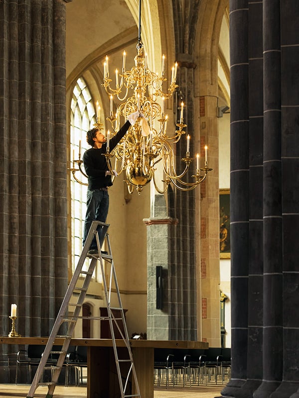 Lustres en laiton Restauration 03